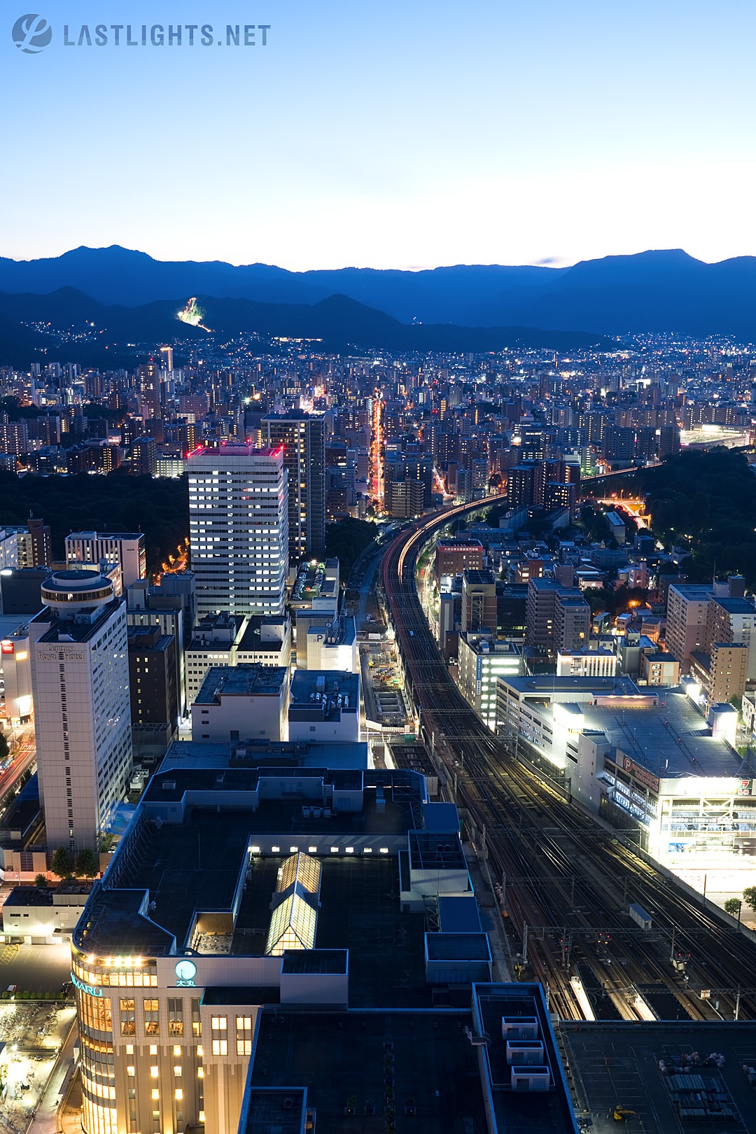 Sapporo Skyline from JR Tower Observatory T38, Japan Sapporo Skyline from JR Tower Observatory T38, Japan